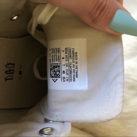 Cream leather Converse 9 - Picture 8 of 8